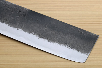 Yoshihiro Nashiji High Carbon White Steel #2 Japanese Nakiri Vegetable Knife with Cocobolo Wood Handle