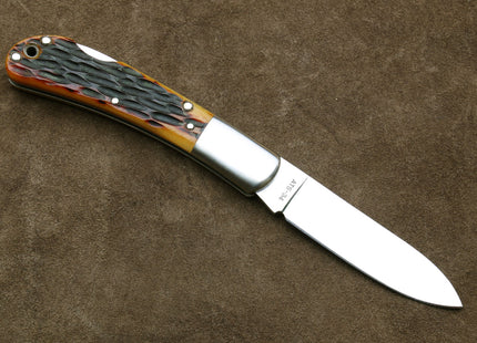 Moki ATS-34 Stainless Steel Mirror Polished Lockback Folding Pocket Knife