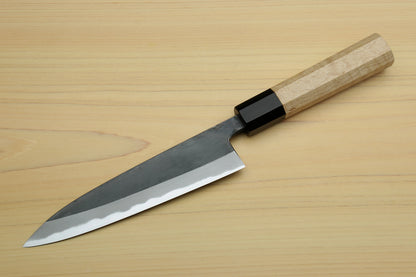 Yoshihiro High Carbon Blue Steel #2 Kurouchi Petty Utility Knife with Kaede Handle