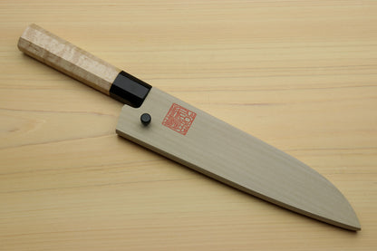 Yoshihiro High Carbon Blue Steel #2 Kurouchi Petty Utility Knife with Kaede Handle