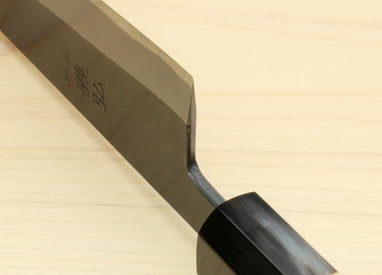 Yoshihiro High Carbon Blue Steel #2 Kurouchi Petty-Kiritsuke Utility Knife with Kaede Handle