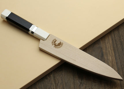 Yoshihiro VG-10 46 Layers Hammered Damascus Petty Utility Japanese Chef Knife Alternative Ivory Handle (6" (150mm))