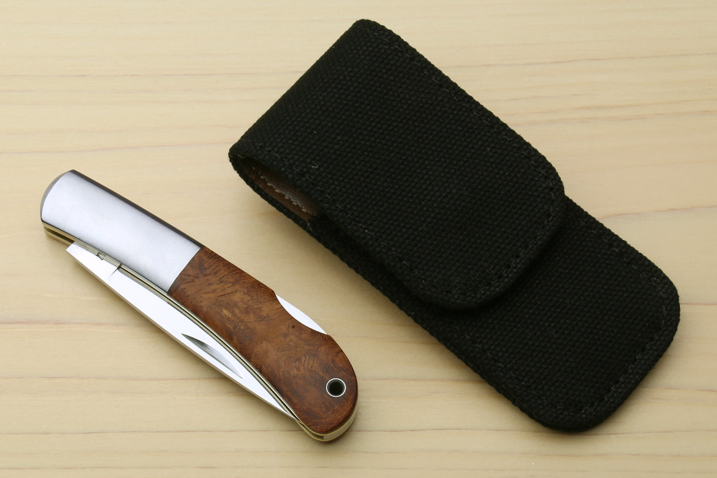 Moki AUS-8 Stainless Steel Mirror Polished Lockback Folding Pocket Knife (Type B)