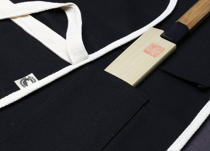 Yoshihiro Japanese Knife Cotton Pouch Bag Black Color (6 Slots)