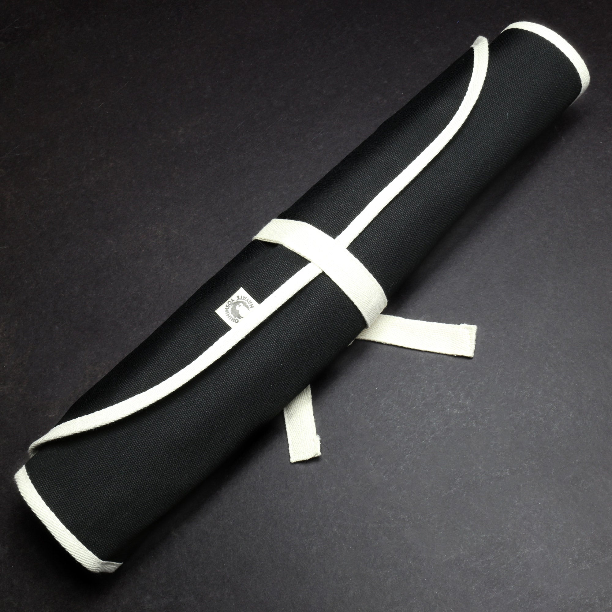 Yoshihiro Japanese Knife Cotton Pouch Bag Black Color (6 Slots)