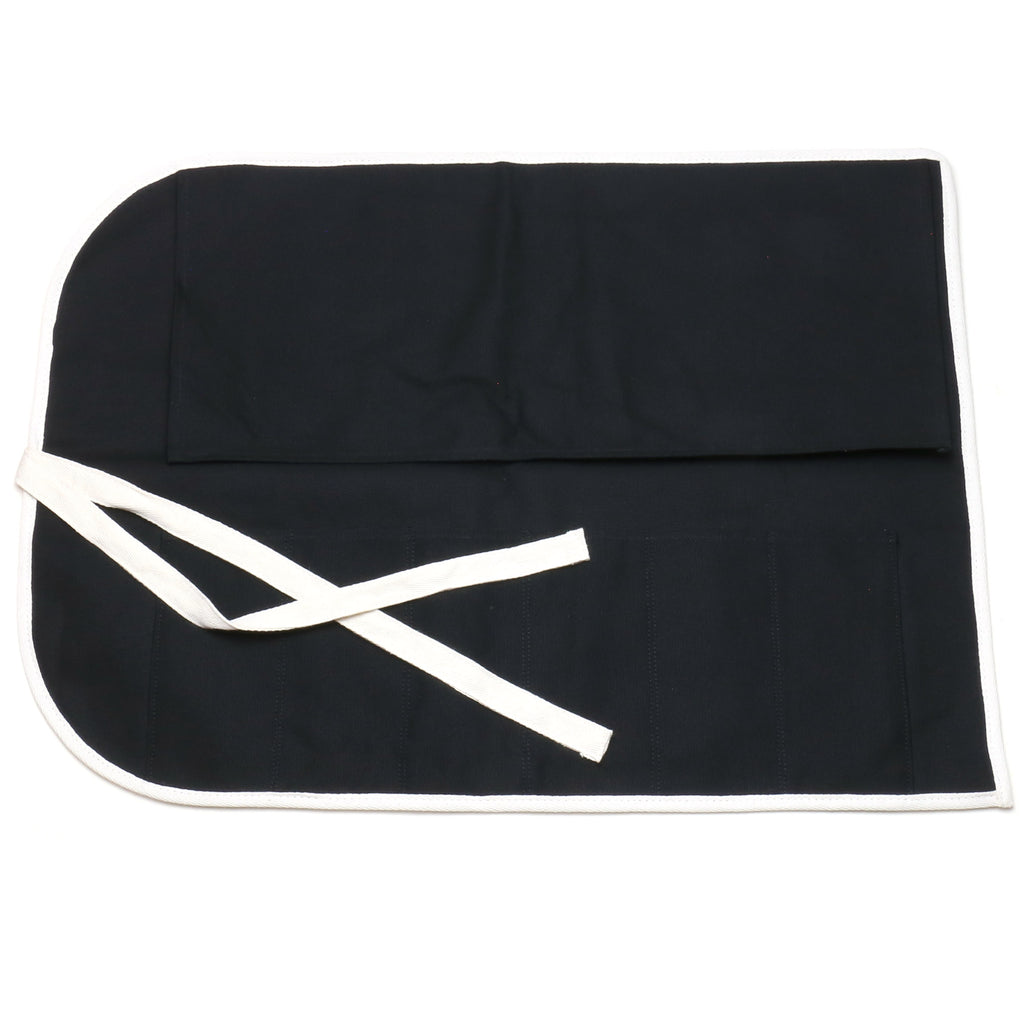 Yoshihiro Japanese Knife Cotton Pouch Bag Black Color (6 Slots)