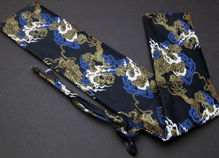 Yoshihiro Japanese Knife Pouch Bag (Black & Gold Dragon Pattern)
