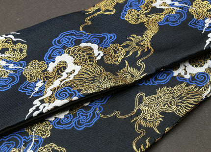 Yoshihiro Japanese Knife Pouch Bag (Black & Gold Dragon Pattern)
