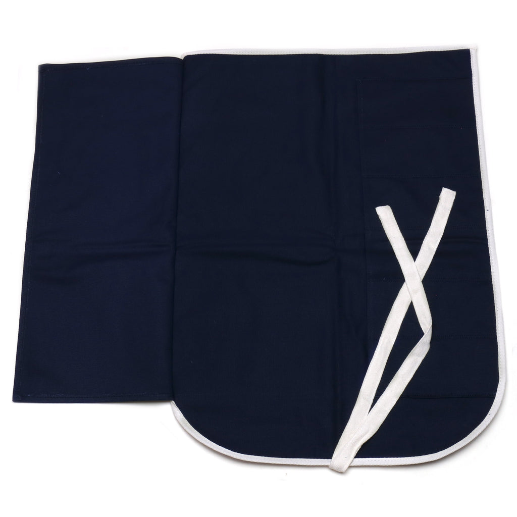 Yoshihiro Japanese Knife Cotton Pouch Bag Dark Navy Color (6 Slots)