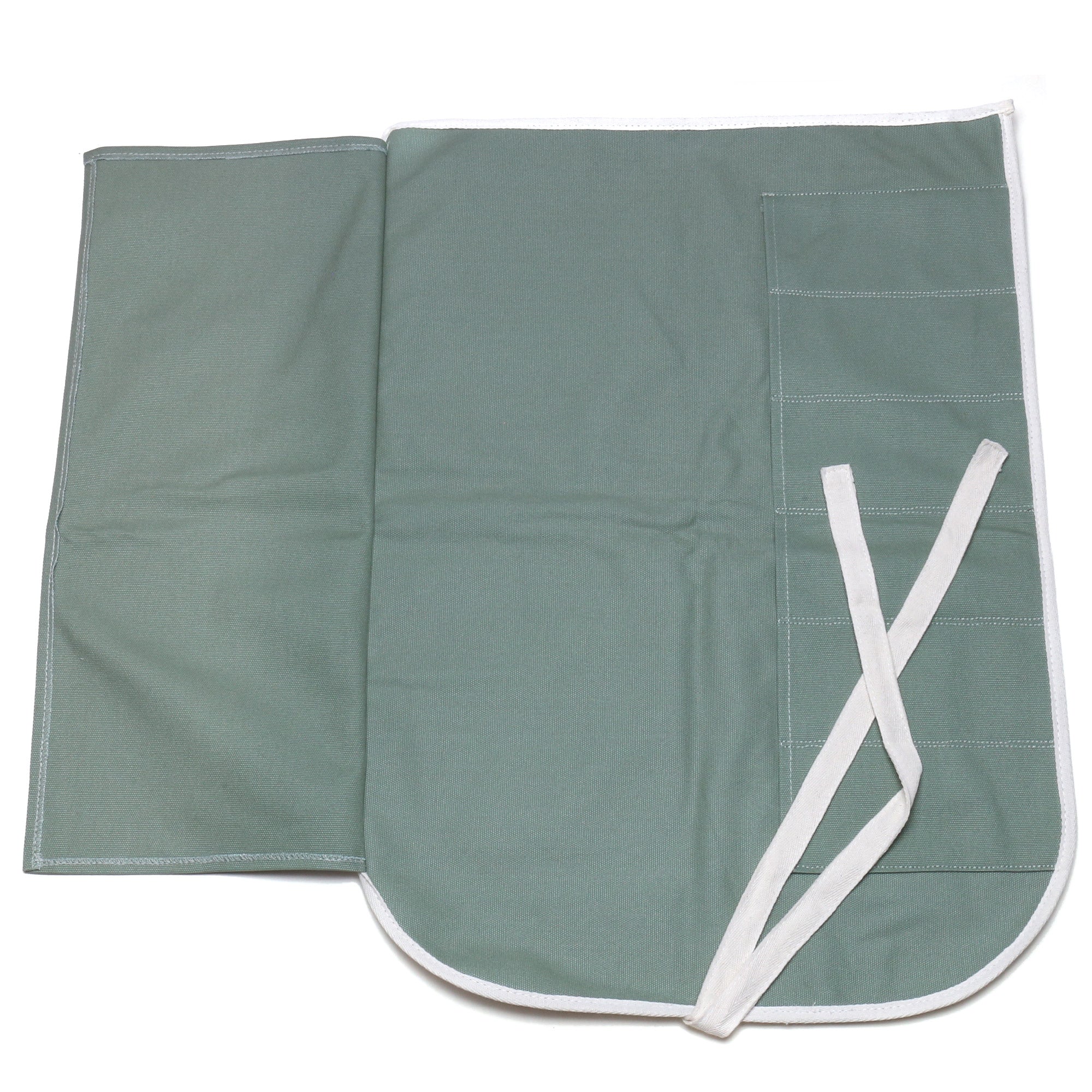 Yoshihiro Japanese Knife Cotton Pouch Bag Olive-Green Color (6 Slots)