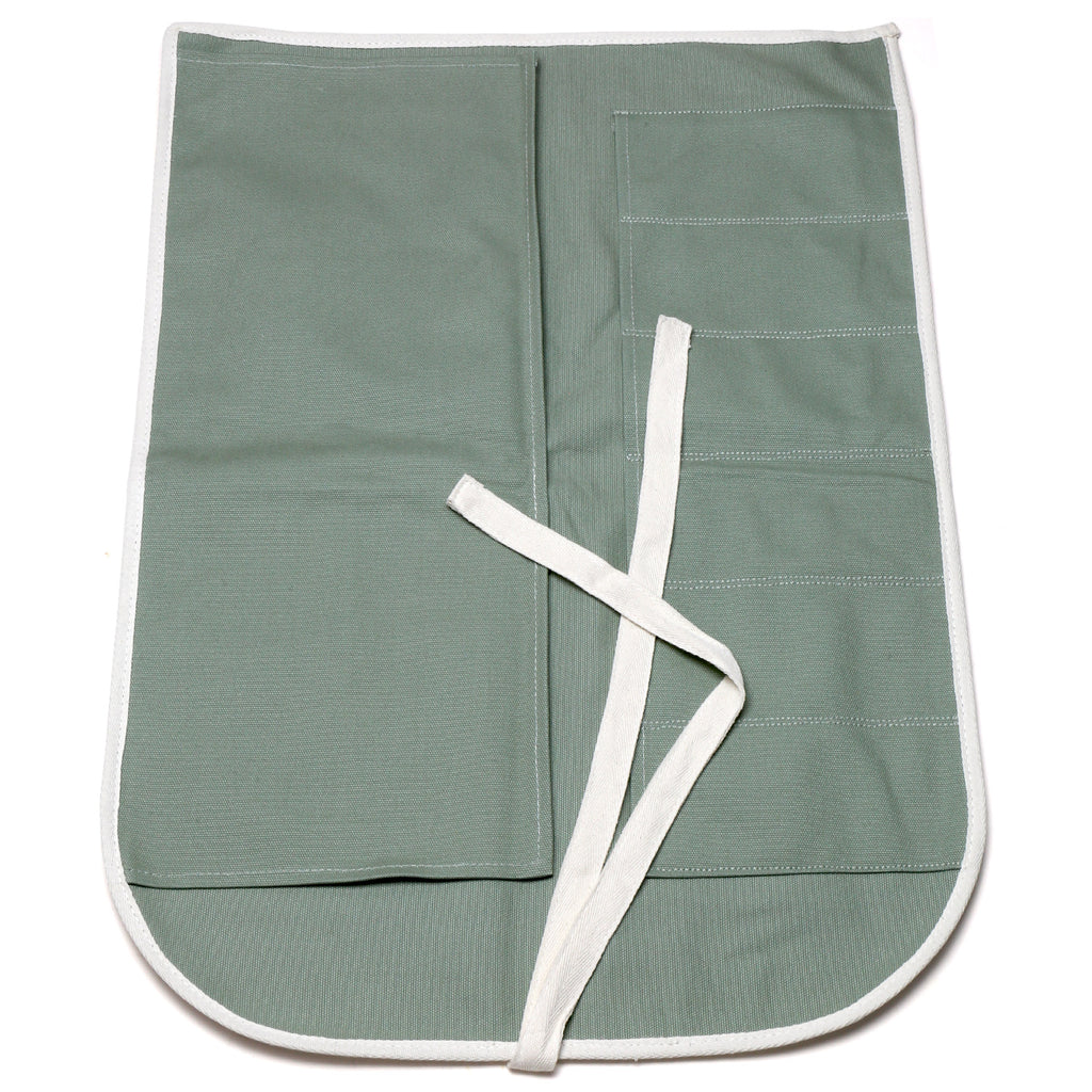 Yoshihiro Japanese Knife Cotton Pouch Bag Olive-Green Color (6 Slots)