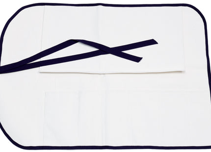 Yoshihiro Japanese Knife Cotton Pouch Bag White Color (6 Slots)