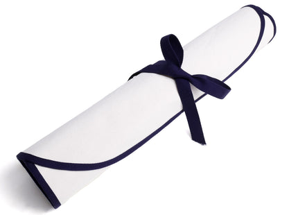 Yoshihiro Japanese Knife Cotton Pouch Bag White Color (6 Slots)