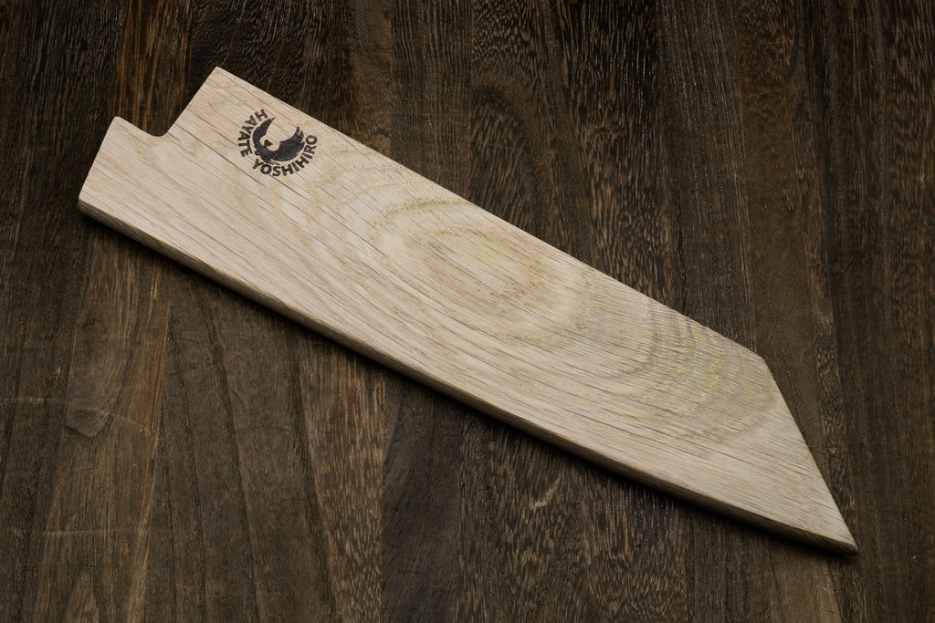 Yoshihiro Magnetic Oak Blade Protector Saya Cover for Double-Edged Kiritsuke