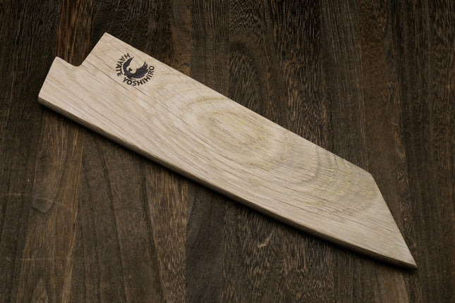 Yoshihiro Magnetic Oak Blade Protector Saya Cover for Double-Edged Kiritsuke
