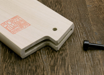 Yoshihiro Magnolia Wooden Blade Protector Saya Cover for Double-Edged Kiritsuke
