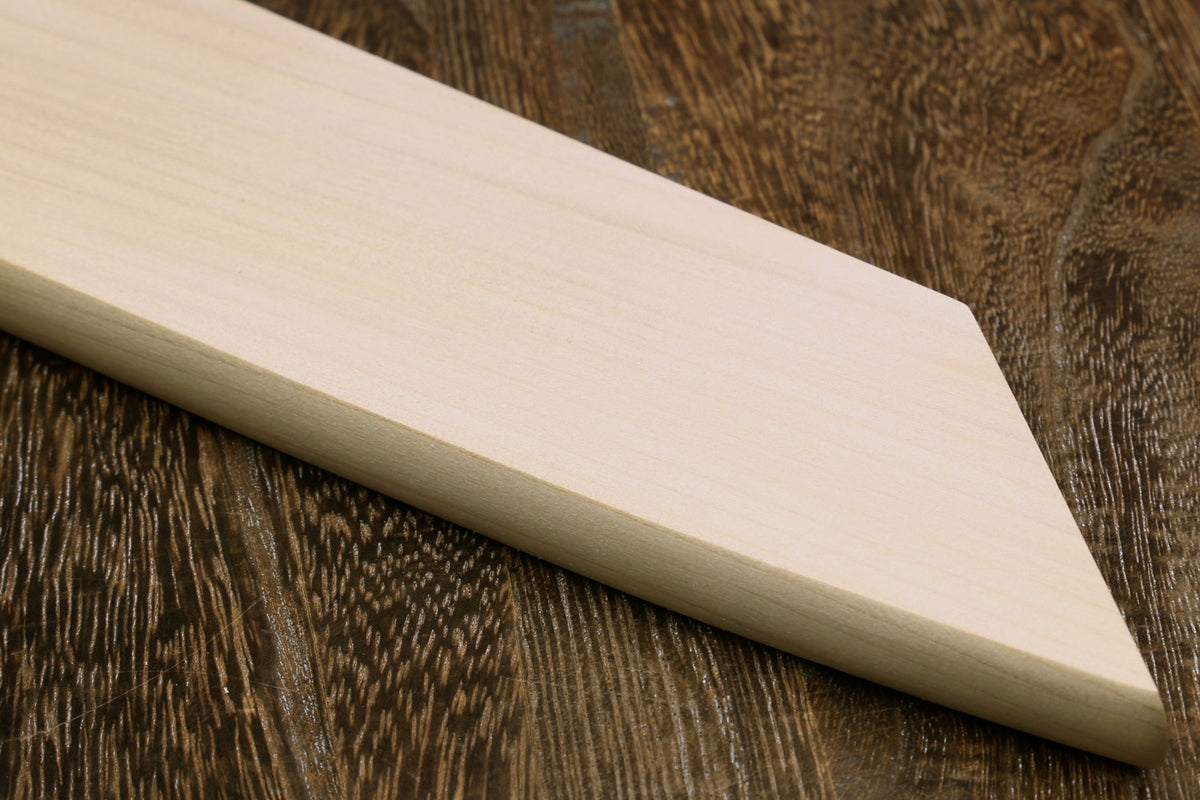 Light wood blade protector saya with smooth tapered edge