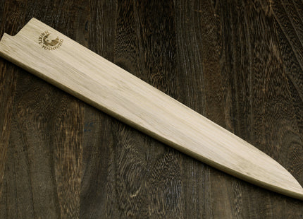 Yoshihiro Magnetic Oak Wood Saya Cover Blade Protector for Sujihiki Slicer