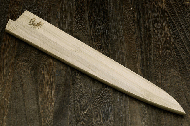 Yoshihiro Magnetic Oak Wood Saya Cover Blade Protector for Sujihiki Slicer