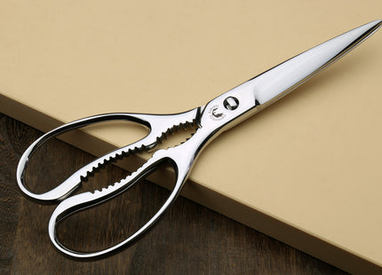 Yoshihiro All Stainless Steel Japanese Kitchen Shears / Scissors (Large Size)
