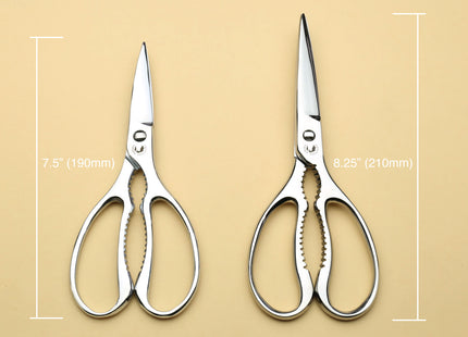 Yoshihiro All Stainless Steel Japanese Kitchen Shears / Scissors (Large Size)