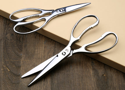 Yoshihiro All Stainless Steel Japanese Kitchen Shears / Scissors (Large Size)