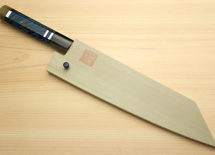 Yoshihiro Damascus SG2 (R2) Semi-Stainless Kiritsuke Chef Knife with Ocean Blue Handle (Blade Length 8.25" (210mm))