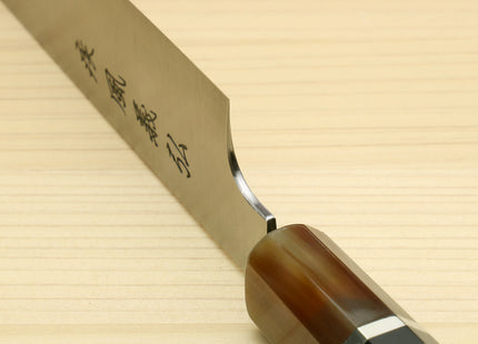 Yoshihiro HAP40 High Speed Stainless Steel Sujihiki-Kiritsuke Slicer Knife Octagonal Ebony wood Handle with Triple ring