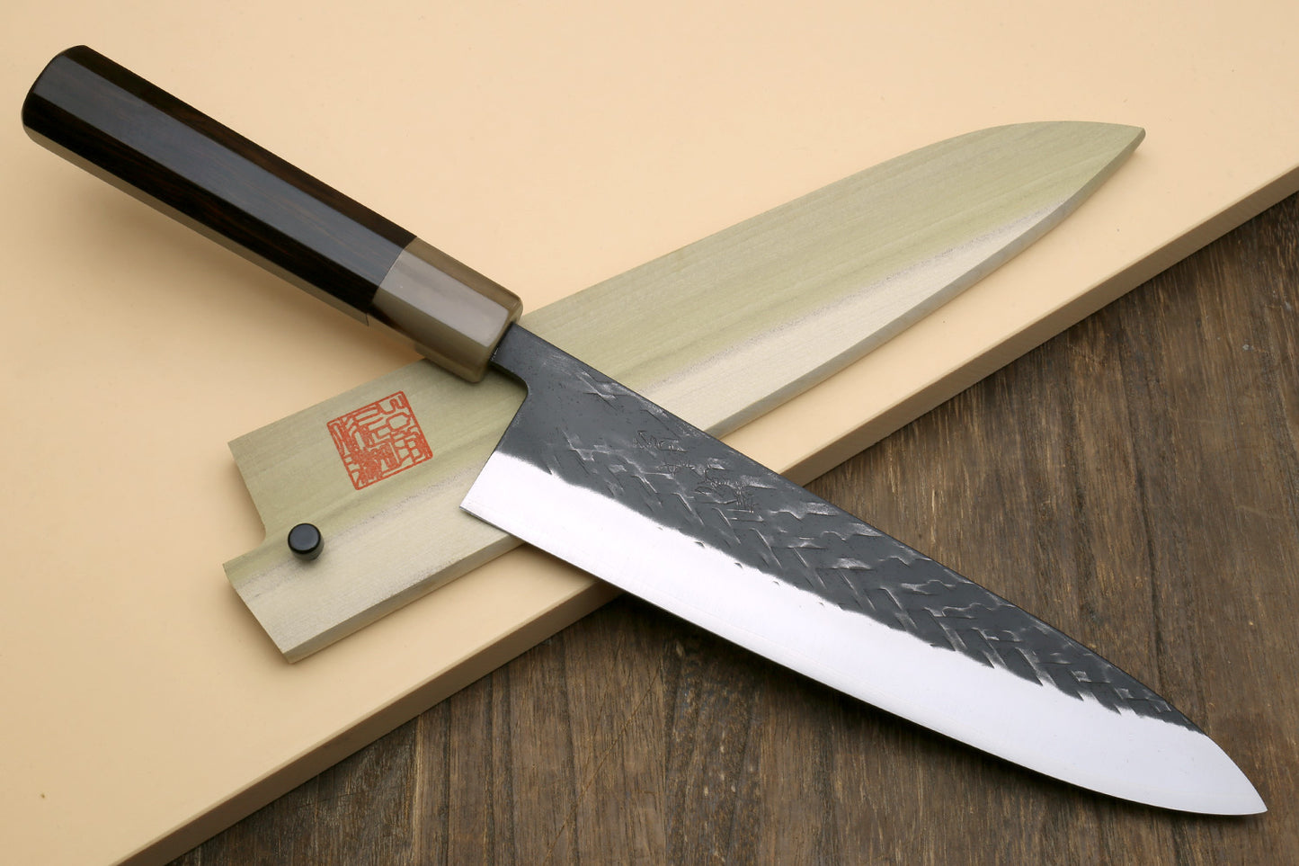 Yoshihiro Kurouchi Stainless Clad Nashiji High Performance SLD Gyuto & Petty 2pc Knife Set