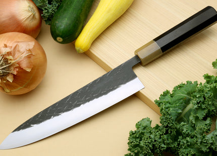 Yoshihiro Kurouchi Stainless Clad Nashiji High Performance SLD Gyuto & Petty 2pc Knife Set