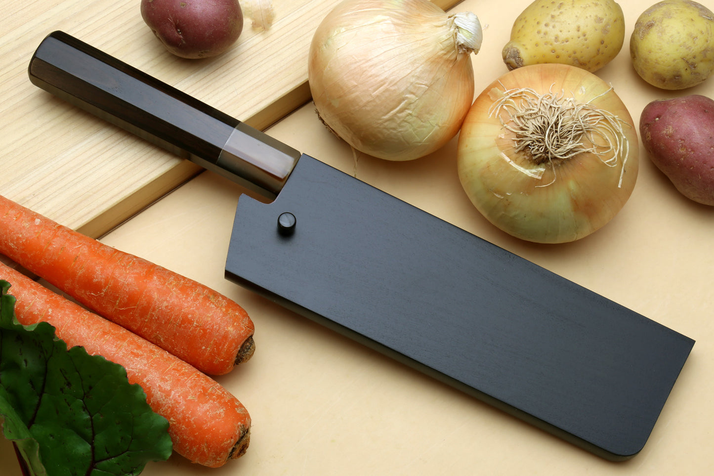 Yoshihiro Kurouchi Stainless Clad Nashiji High Performance SLD Naikiri Vegetable Knife