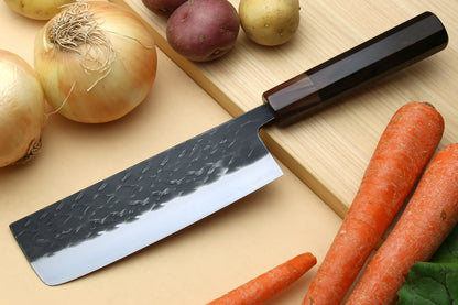 Yoshihiro Kurouchi Stainless Clad Nashiji High Performance SLD Naikiri Vegetable Knife