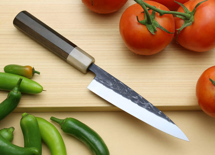 Yoshihiro Kurouchi Stainless Clad Nashiji High Performance SLD Nakiri & Petty 2pc Knife Set