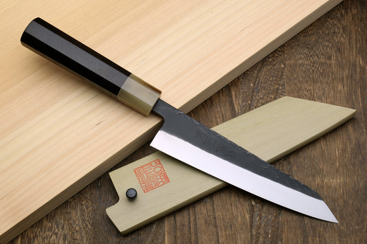 Yoshihiro Kurouchi Stainless Clad Nashiji High Performance SLD Petty-Kiritsuke Utility Knife