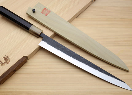 Yoshihiro Kurouchi Stainless Clad Nashiji High Performance SLD Sujihiki-Kiritsuke Slicer Knife
