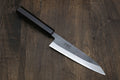 Yoshihiro Kurouchi Black-Forged Blue Steel Stainless Clad Petty Utility Knife Ebony wood Handle