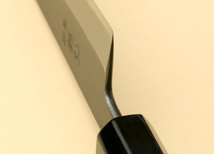 Yoshihiro Kurouchi Black-Forged Blue Steel Stainless Clad Petty-Kiritsuke Knife Ebony wood Handle
