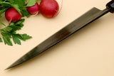 Yoshihiro Kurouchi High Carbon White Steel #2 Gyuto Japanese Chefs Knife with Camphor Handle
