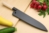Yoshihiro Kurouchi High Carbon White Steel #2 Gyuto Japanese Chefs Knife with Camphor Handle