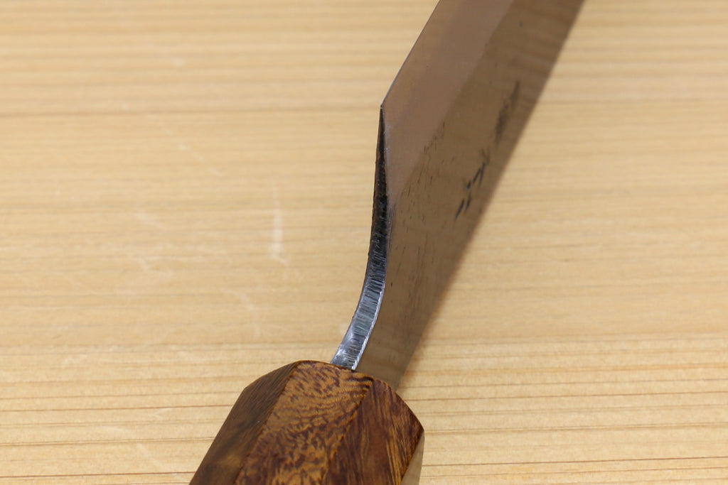 Yoshihiro Aogami Super Blue High Carbon Steel Kurouchi Petty Utility Knife with Ebony Handle