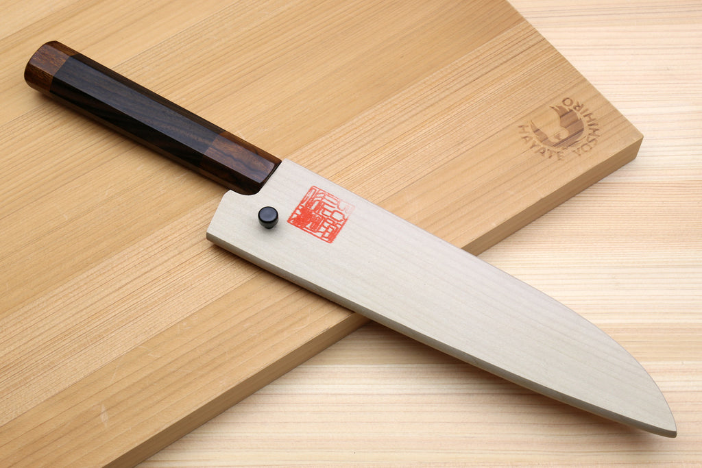 Yoshihiro Aogami Super Blue High Carbon Steel Kurouchi Petty Utility Knife with Ebony Handle