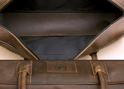 Yoshihiro Genuine Natural Leather Knife Culinary Bag (Brown)