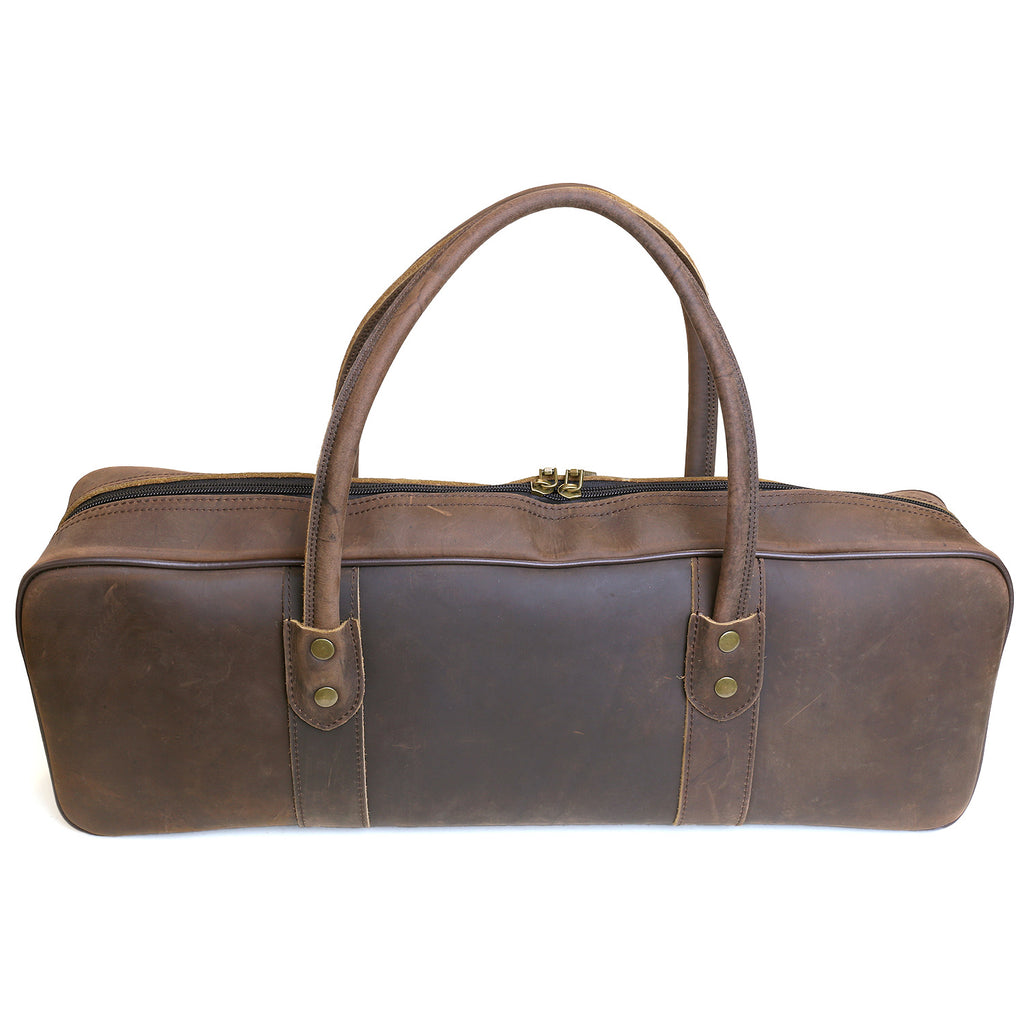 Yoshihiro Genuine Natural Leather Knife Culinary Bag (Brown)