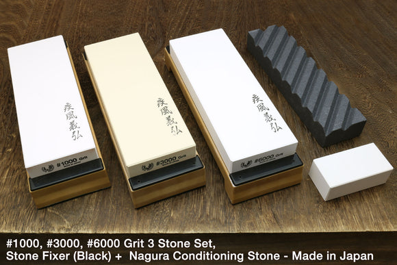 Premium Toishi Sharpening Stone Whetstone Set