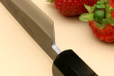 Yoshihiro Kurouchi Black-Forged Blue Steel Stainless Clad Petty Utility Knife (Ebony Handle)