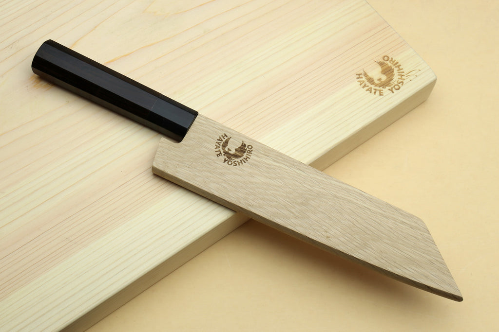 Yoshihiro Kurouchi Black-Forged Blue Steel Stainless Clad Petty-Kiritsuke Utility Knife (Ebony Handle)