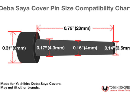 Yoshihiro Safety Pin for DEBA Wooden Saya 3pc / 5pc