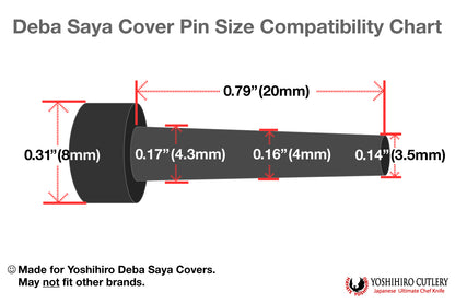 Yoshihiro Safety Pin for DEBA Wooden Saya 3pc / 5pc