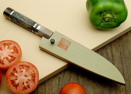 Hayate Hinoura Kurouchi Black-Forged Blue Steel Stainless Clad Paring Knife