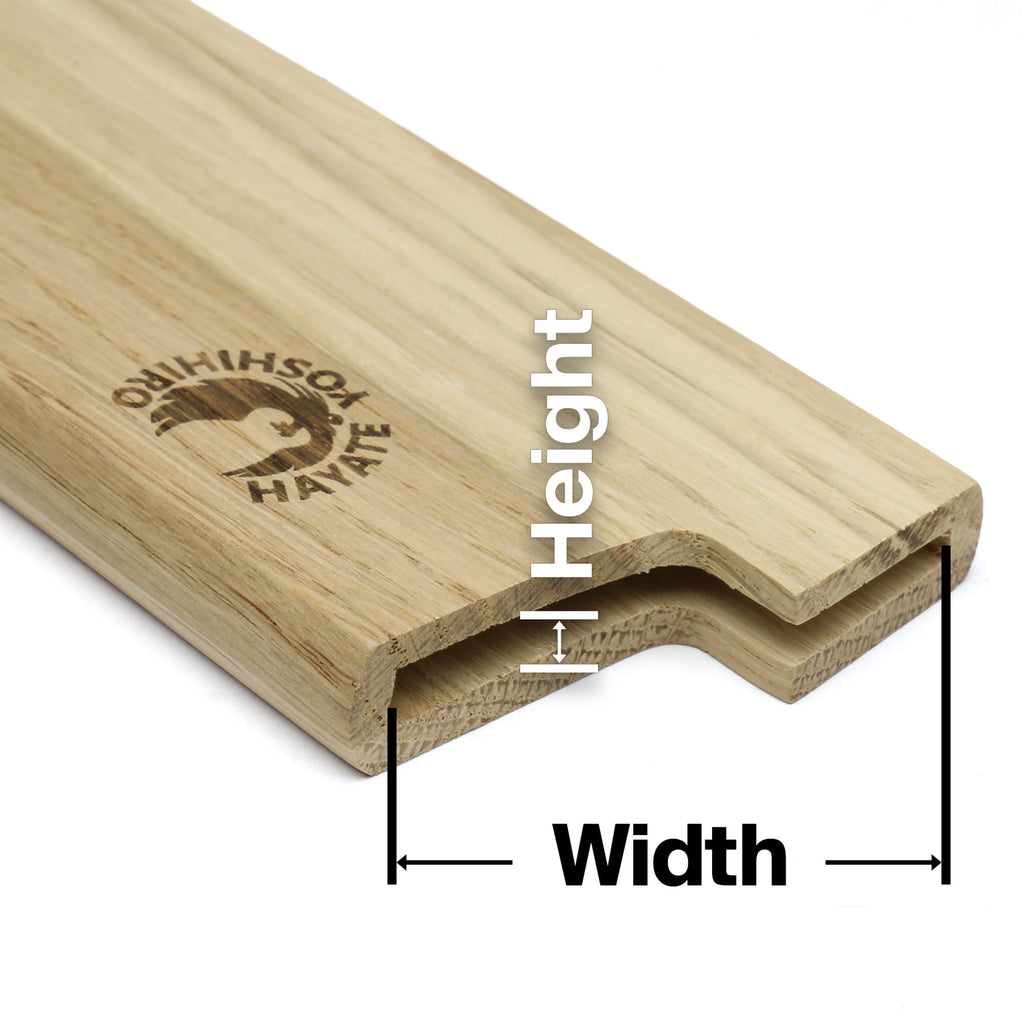 Yoshihiro Magnetic Oak Wood Saya Cover Blade Protector for Nakiri